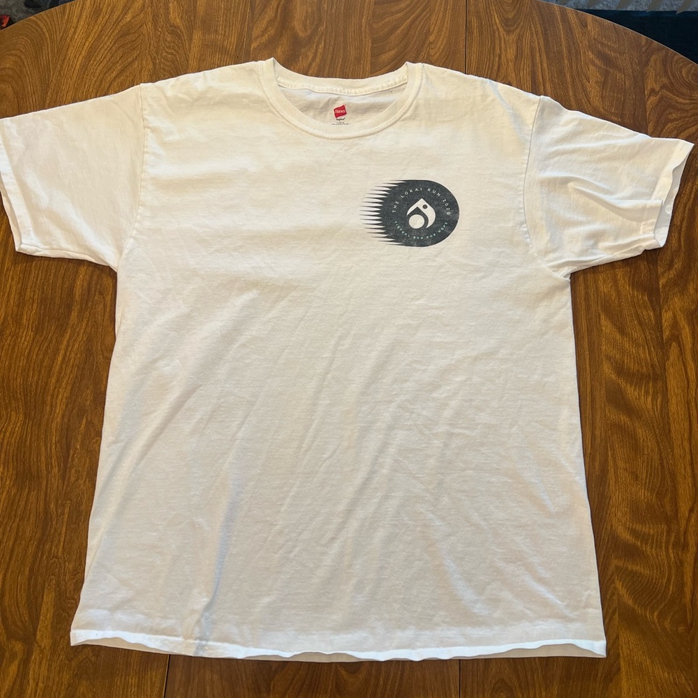 Used Hanes men’s large Lokai Bracelet virtual 5k t shirt